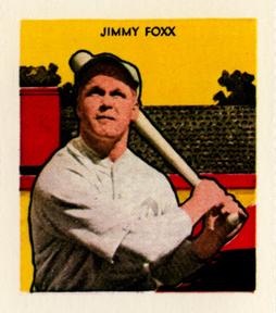 1977 Dover Publications Classic Baseball Cards Reprints #NNO Jimmie Foxx Front