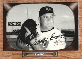 2004 Bowman Heritage - Black and White #3 Sidney Ponson Front