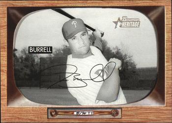 2004 Bowman Heritage - Black and White #17 Pat Burrell Front