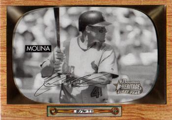 2004 Bowman Heritage - Black and White #30 Yadier Molina Front