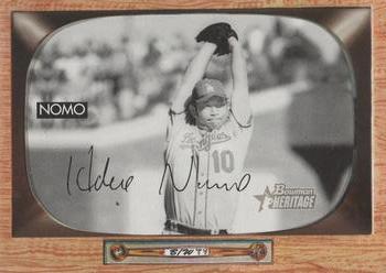 2004 Bowman Heritage - Black and White #39 Hideo Nomo Front
