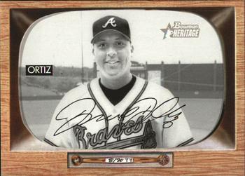 2004 Bowman Heritage - Black and White #44 Russ Ortiz Front