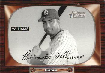 2004 Bowman Heritage - Black and White #70 Bernie Williams Front