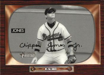 2004 Bowman Heritage - Black and White #71 Chipper Jones Front