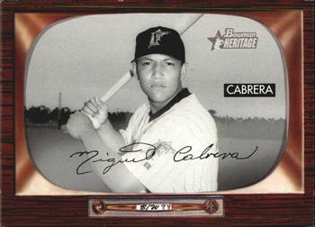 2004 Bowman Heritage - Black and White #87 Miguel Cabrera Front