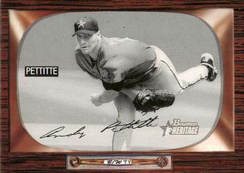 2004 Bowman Heritage - Black and White #98 Andy Pettitte Front