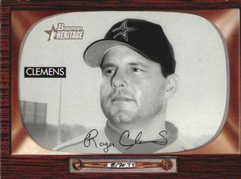 2004 Bowman Heritage - Black and White #100 Roger Clemens Front