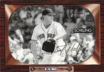 2004 Bowman Heritage - Black and White #130 Curt Schilling Front