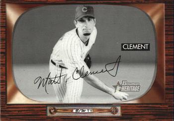 2004 Bowman Heritage - Black and White #133 Matt Clement Front