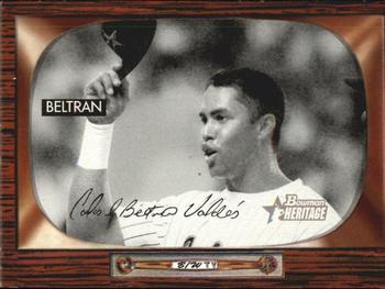 2004 Bowman Heritage - Black and White #145 Carlos Beltran Front