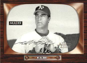 2004 Bowman Heritage - Black and White #150 Mark Mulder Front