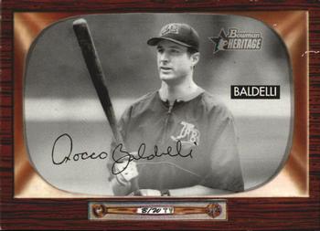 2004 Bowman Heritage - Black and White #151 Rocco Baldelli Front