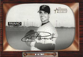 2004 Bowman Heritage - Black and White #156 Carl Pavano Front