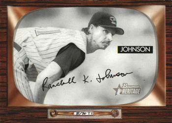 2004 Bowman Heritage - Black and White #158 Randy Johnson Front