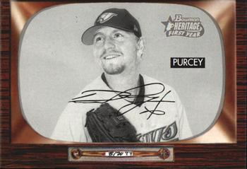 2004 Bowman Heritage - Black and White #217 David Purcey Front