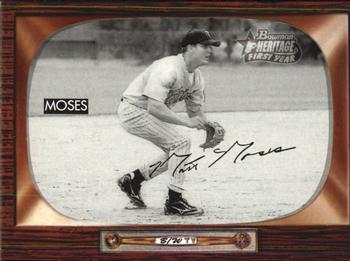 2004 Bowman Heritage - Black and White #303 Matt Moses Front