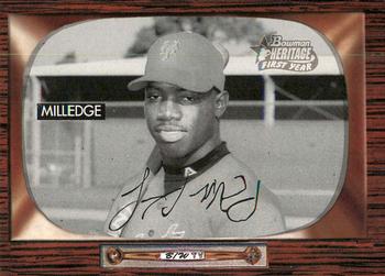 2004 Bowman Heritage - Black and White #332 Lastings Milledge Front