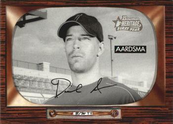 2004 Bowman Heritage - Black and White #336 David Aardsma Front