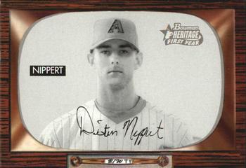 2004 Bowman Heritage - Black and White #344 Dustin Nippert Front