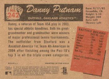 2004 Bowman Heritage - Mahogany #242 Danny Putnam Back