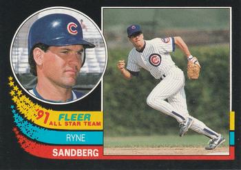 1991 Fleer - '91 Fleer All-Star Team #1 Ryne Sandberg Front