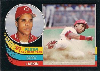 1991 Fleer - '91 Fleer All-Star Team #2 Barry Larkin Front