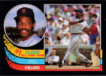 1991 Fleer - '91 Fleer All-Star Team #4 Cecil Fielder Front