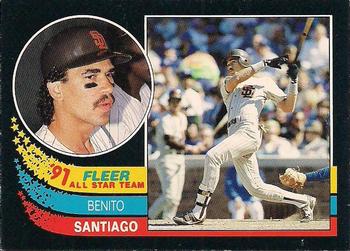 1991 Fleer - '91 Fleer All-Star Team #9 Benito Santiago Front