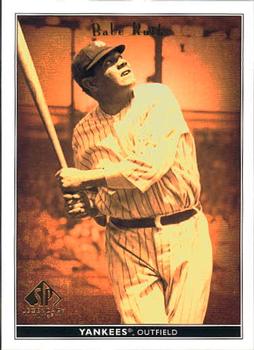 2002 SP Legendary Cuts #4 Babe Ruth Front