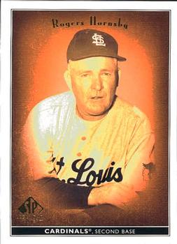 2002 SP Legendary Cuts #67 Rogers Hornsby Front