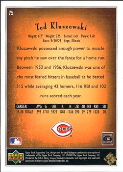 2002 SP Legendary Cuts #75 Ted Kluszewski Back