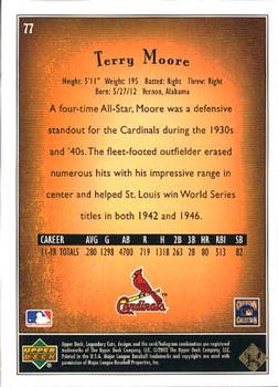 2002 SP Legendary Cuts #77 Terry Moore Back