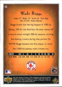 2002 SP Legendary Cuts #85 Wade Boggs Back