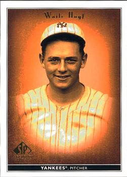 2001 Upper Deck SP Legendary Cuts Baseball Card #88 Waite Hoyt 