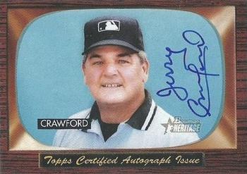 2004 Bowman Heritage - Signs of Authority #SA-JC Jerry Crawford Front