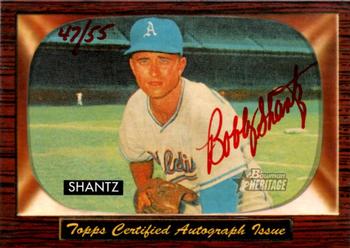 2004 Bowman Heritage - Signs of Glory Red #SG-BS Bobby Shantz Front