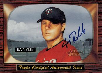 2004 Bowman Heritage - Signs of Greatness #SGA-JR Jay Rainville Front