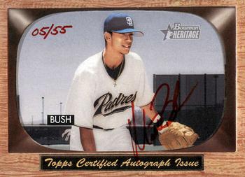 2004 Bowman Heritage - Signs of Greatness Red #MB Matt Bush Front
