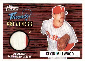 2004 Bowman Heritage - Threads of Greatness #TG-KM Kevin Millwood Front
