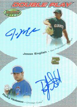 2004 Bowman's Best - Double Play Autographs #DPA-EN Jesse English / Ricky Nolasco Front