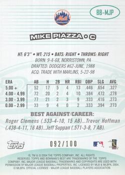 2004 Bowman's Best - Green #BB-MJP Mike Piazza Back
