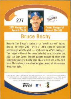 2002 Topps #277 Bruce Bochy Back