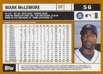 2002 Topps #56 Mark McLemore Back