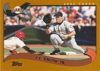 2002 Topps #74 J.T. Snow Jr. Front