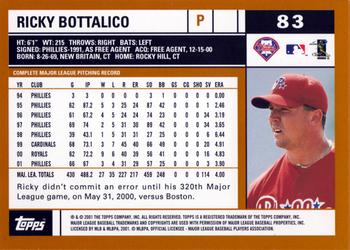 2002 Topps #83 Ricky Bottalico Back