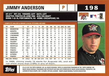 2002 Topps #198 Jimmy Anderson Back
