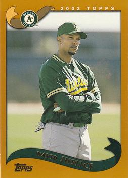 2002 Topps #404 David Justice Front