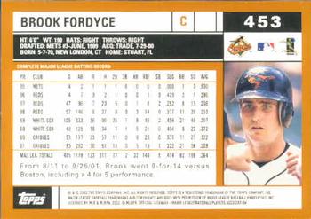 2002 Topps #453 Brook Fordyce Back