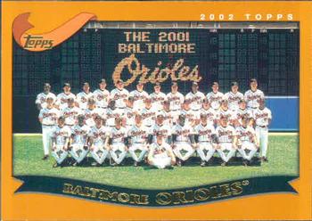 2002 Topps #644 Baltimore Orioles Front