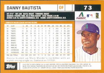 2002 Topps #73 Danny Bautista Back